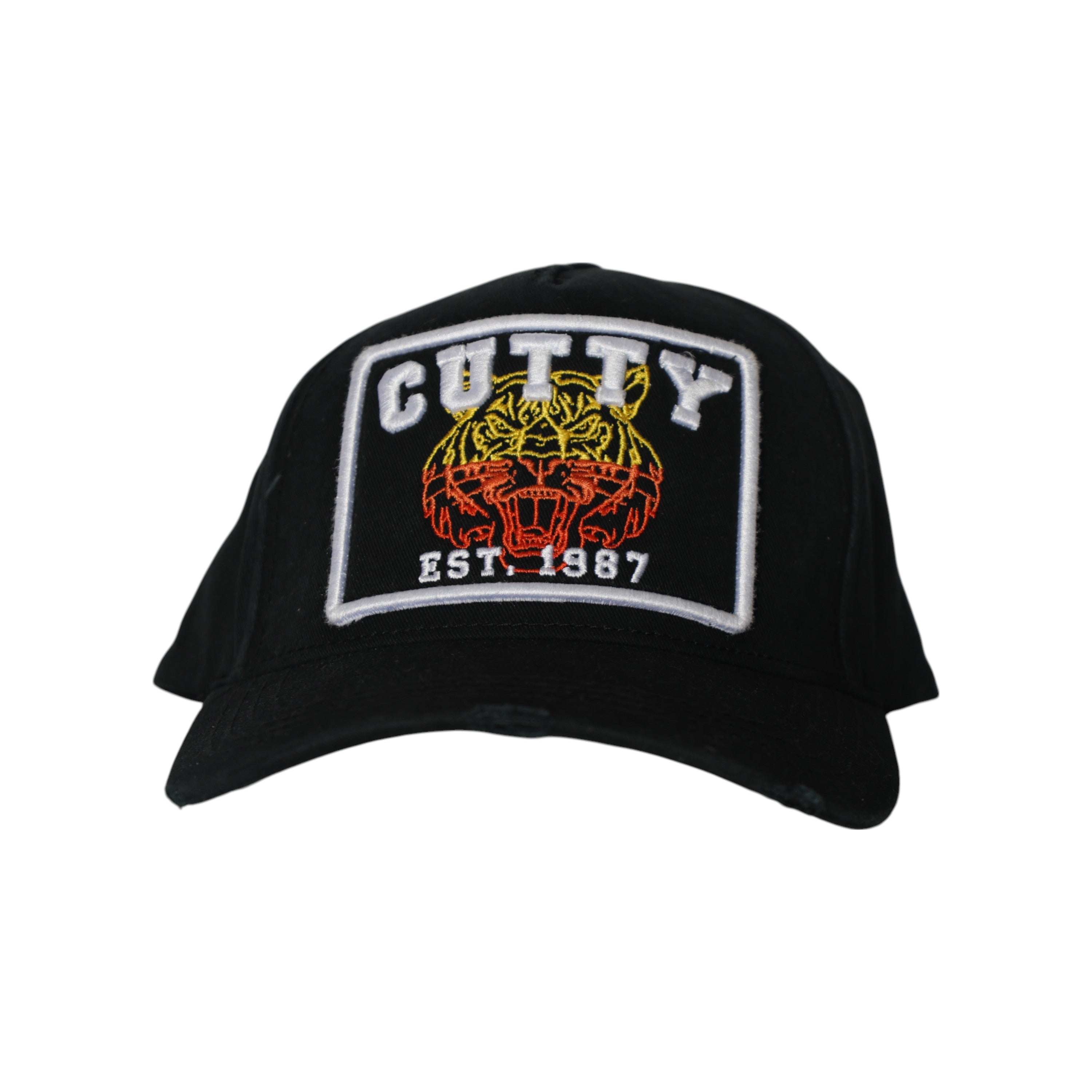 Cutty Cap Baseball Tiger Logo Black